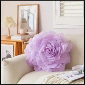 Gorgeous Rose Accent Pillow cover (roughly 16.5 inches) - whitish greenish